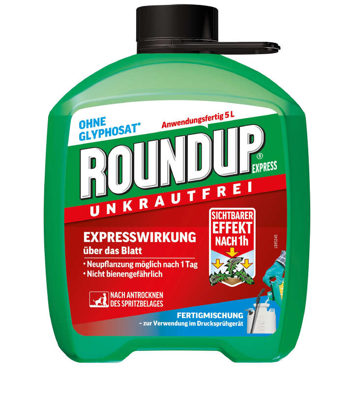 Roundup Unkrautfrei Express Spray und Fertigmischung